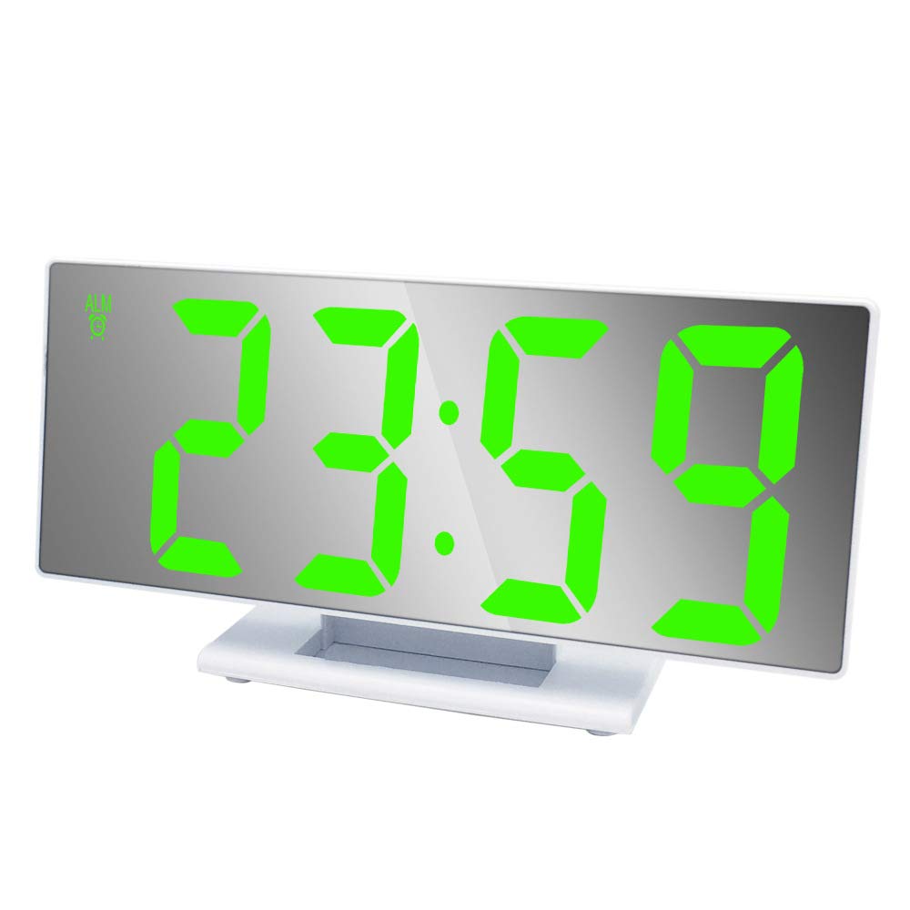 Despertador digital de cabecera con pantalla LED clara para estudiantes