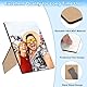 PATIKIL Sublimations-Fotorahmenrohling, 2 Stück 6,1 x 5,1 Zoll MDF-Übertragungs-Fotorahmen mit Ständer für Heat Press Machine Printing DIY Crafts Gifts, Weiß