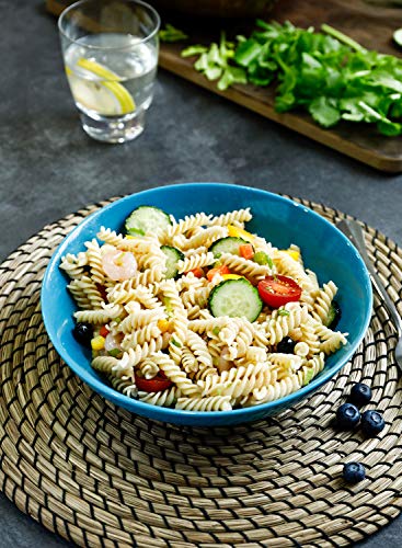 Sweese 113.107 Porcelain Large Salad Pasta Bowls - 45 Ounce 1.3 Quart - Set of 4, Steel Blue - Image 5