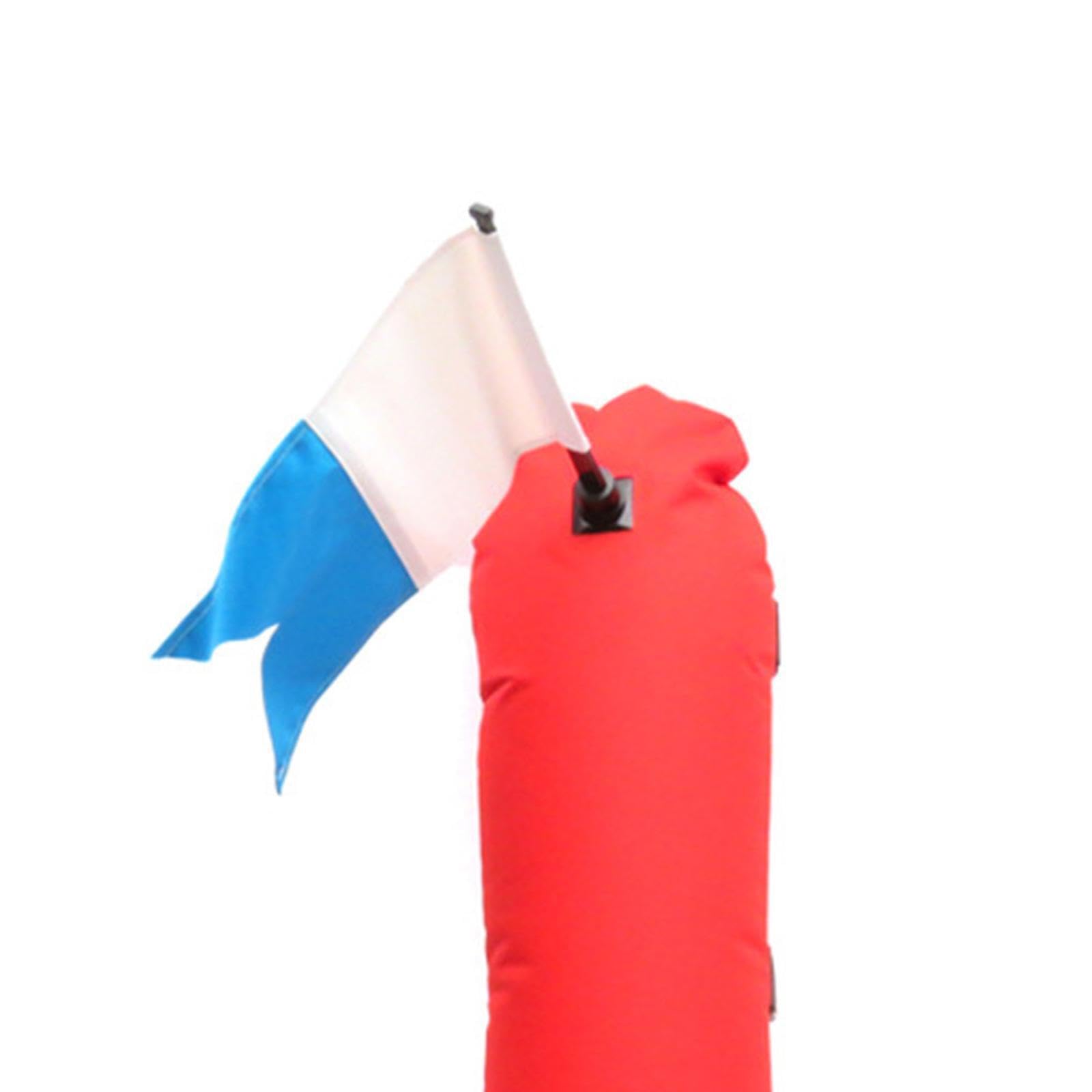 Señal de boya de inflado de Buceo para señalización confiable, boya de torpedos de Nailon de Alto Rendimiento, Bandera de Bola Flotante