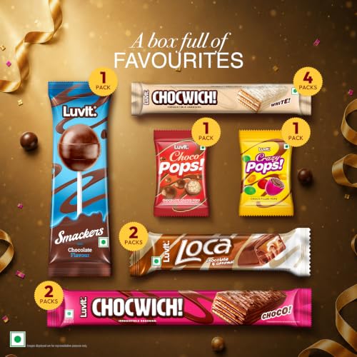 Image of LuvIt. Goodies Chocolates Treat Gift Pack | For Birthday, Rakhi, Diwali Occasions | Truffles (6 x 154.97 g)