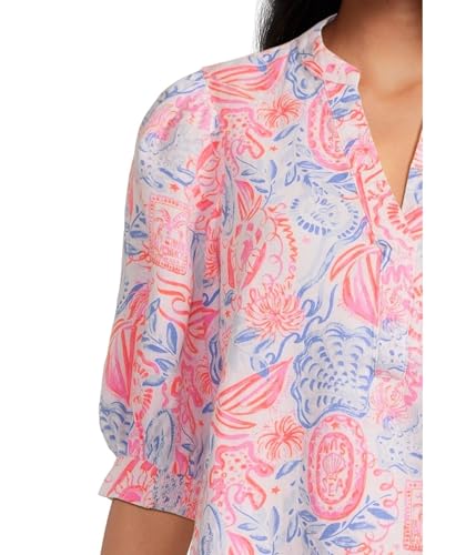 Lilly Pulitzer Women's Mialeigh Elbow Sleeve Linen4