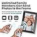 PhotoSpring No Subscription, 10in WiFi Digital Picture Frame, Email App Web, USA Company, 32gb Touch Screen, Play Videos up to 5min