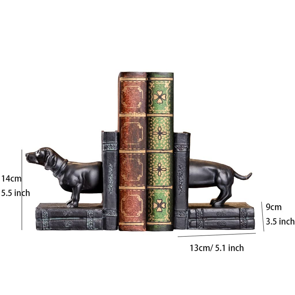 Organizer FüR BüCherregal Dekorative Buchstützen, Harzbuch endet schwere, einzigartige Bucht-Dekor-Buchstopper for Büro Wohnkultur, 1 Paar Bücherhalter
