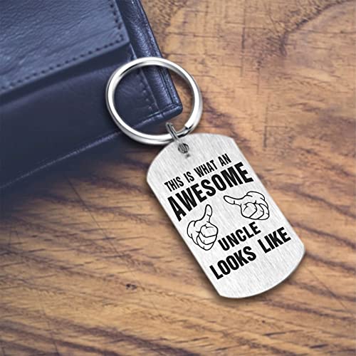 Best Uncle Gifts, Awesome Uncle Keychain, Best Uncle Ever, Appreciation Uncle Birthday Christmas Gifts #TOP2