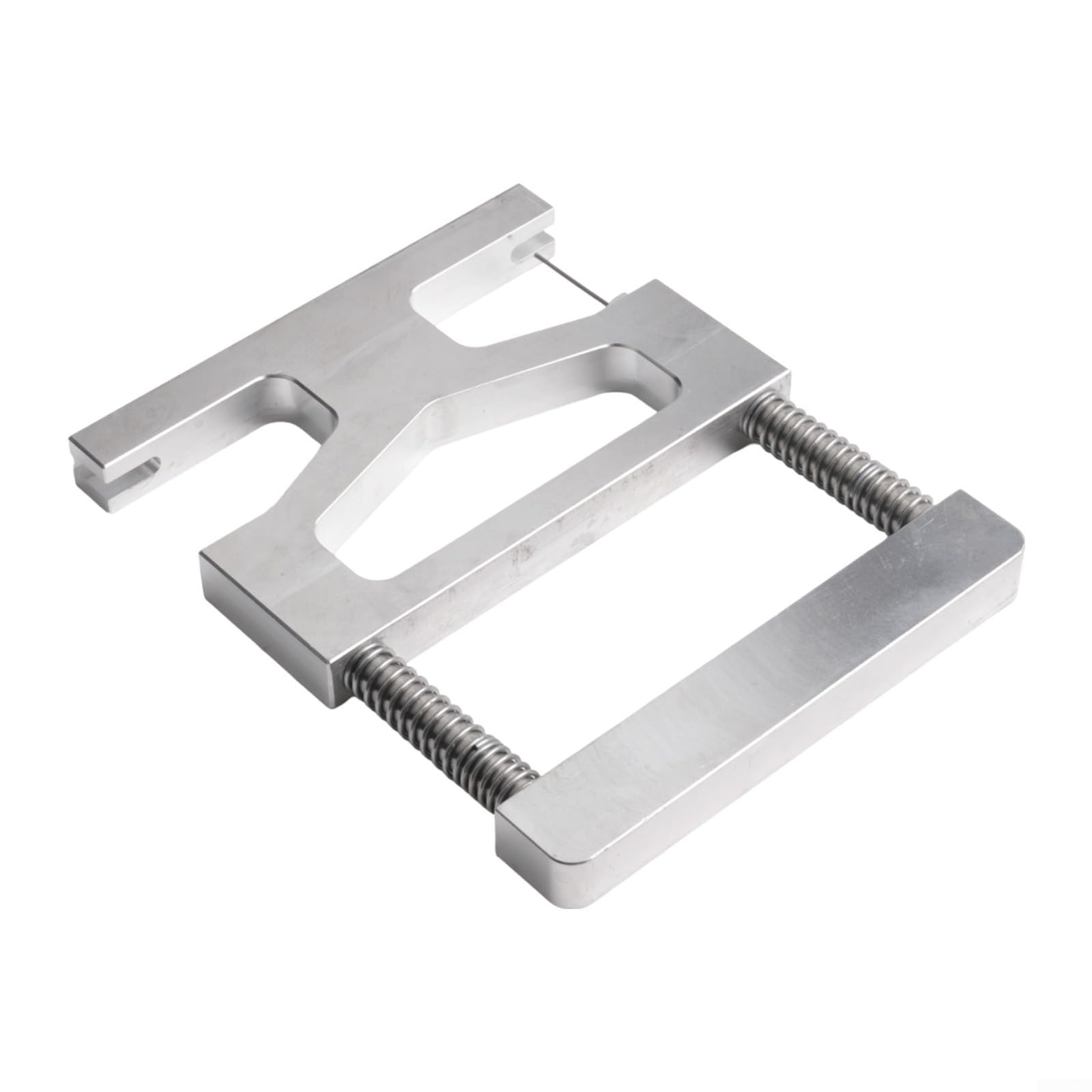 Herramienta de extracción y reemplazo de pasador central para afinación y mantenimiento de piano, herramienta de reparación profesional de aluminio, 14 x 11,1 x 2 cm, 265 g, color plateado