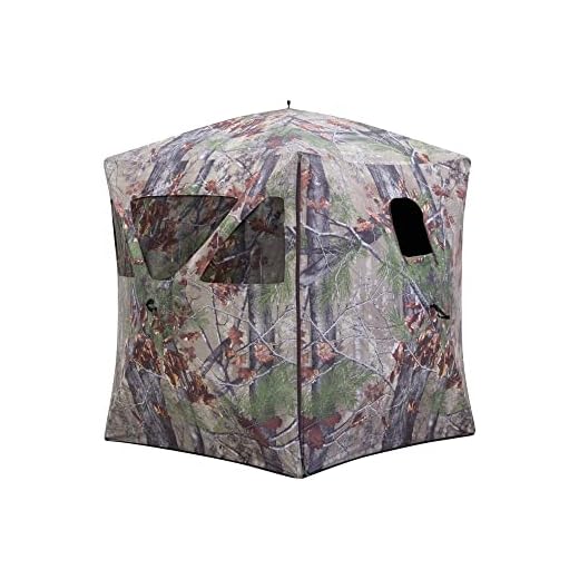Barronett Blinds RA200BW Radar Pop Up Portable Blind, Bloodtrail Backwoods Camo