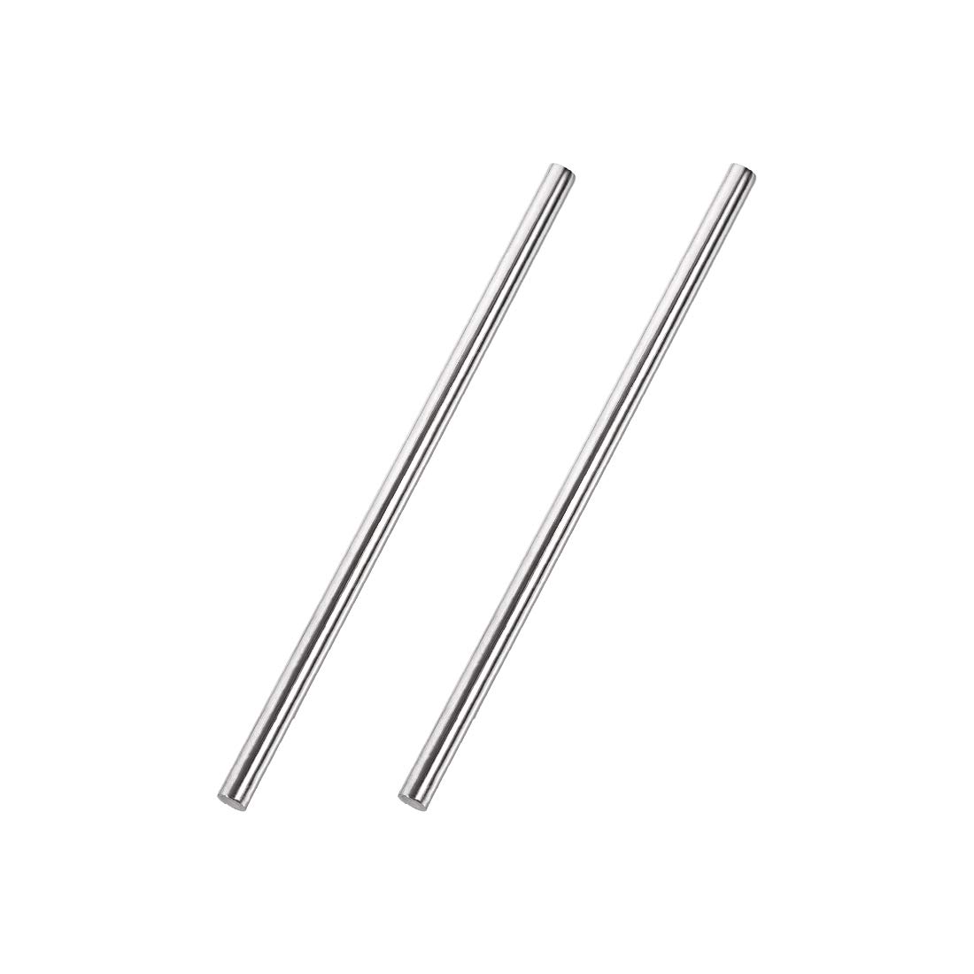 uxcell 5mm x 150mm 304 Stainless Steel Solid Round Rod for DIY Craft - 2pcs