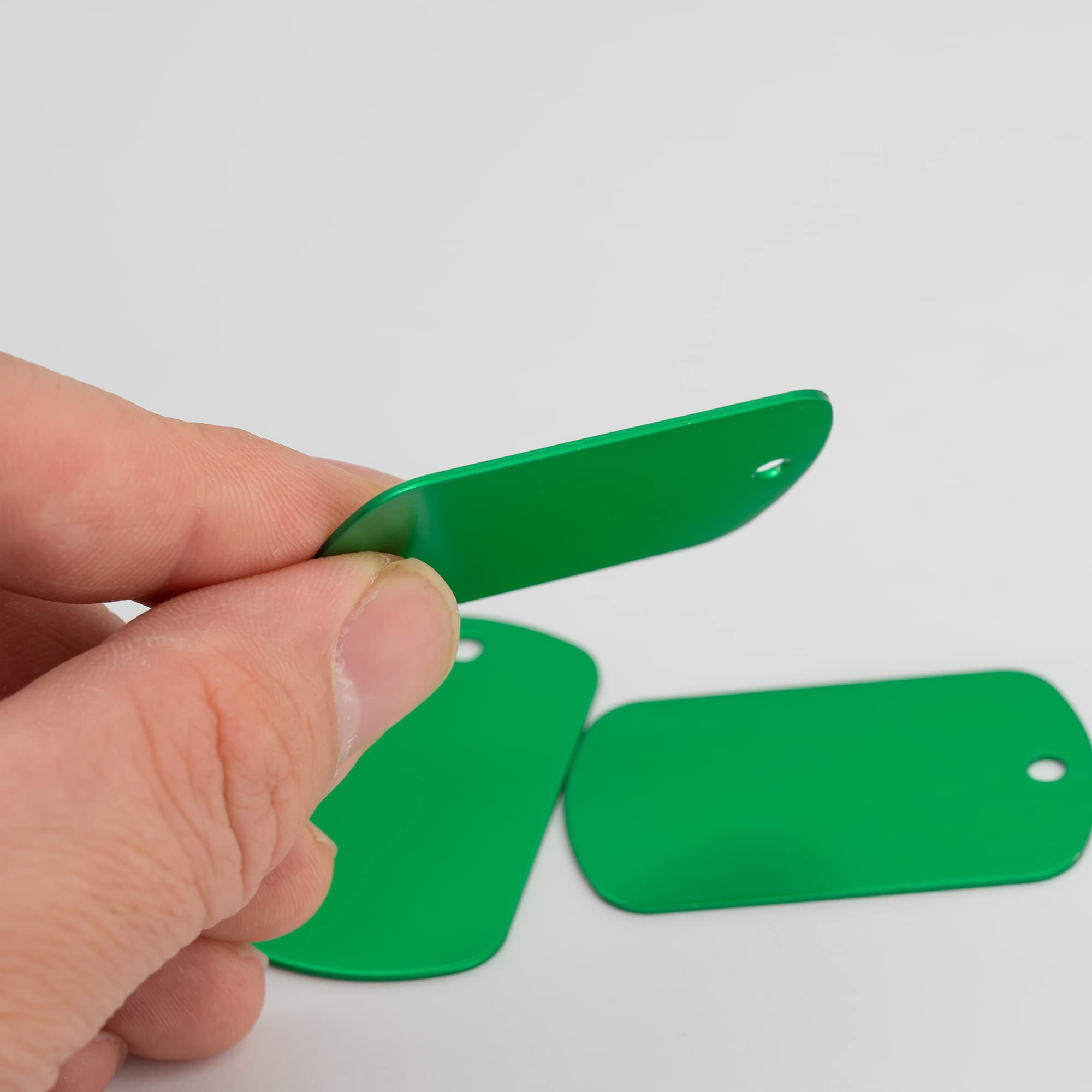 12 pièces Lot Étiquettes Chien Vierges Aluminium Résistant à Usure pour