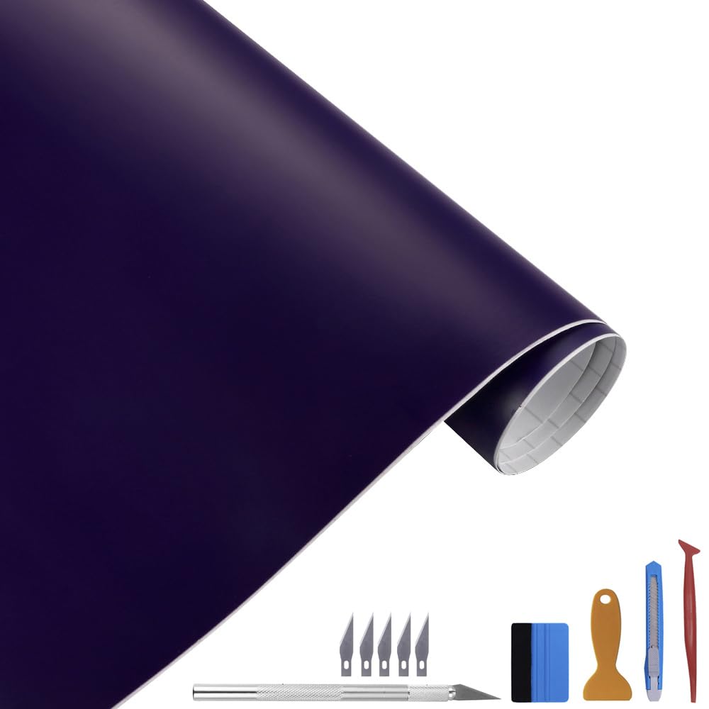 NewL Película autoadhesiva de Vinilo Plata Mate para liberación de Aire, clasificación al Aire Libre para Uso automotriz, Contiene Herramientas de instalación (30 cm x 150 cm) — view 13
