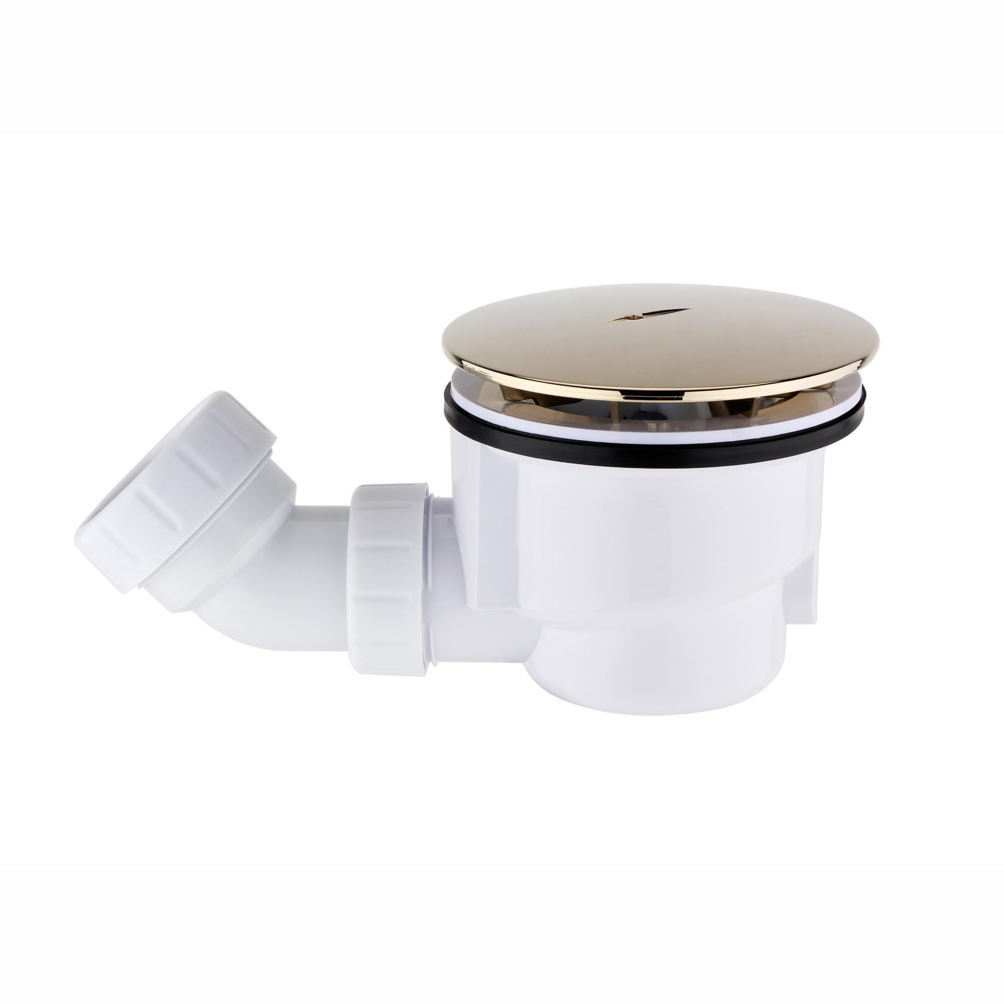 Enki Gold W78, Shower Waste Fast Flow, Shower Tray Waste, 90Mm, Easy Clean, Polished 1 Year Guarantee