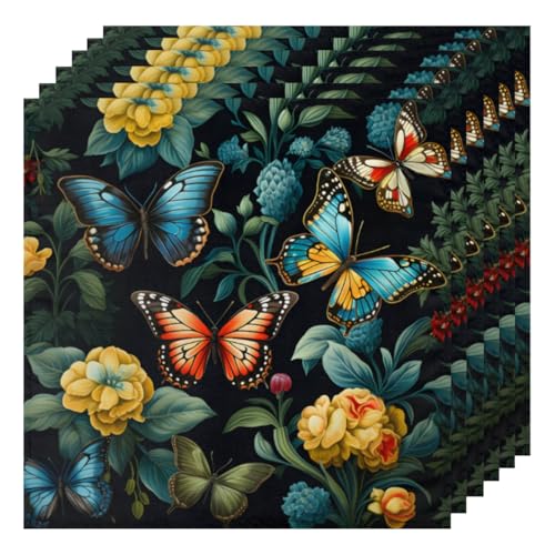 Servilletas de tela multicolor set de 6 50.5x50.5 cm miniatura 1