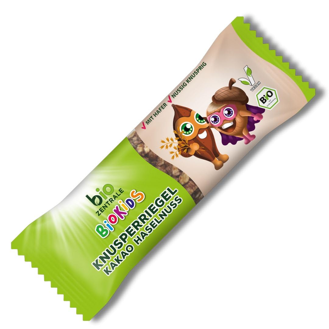 BioKids Knusperriegel Kakao-Haselnuss 12x 25g