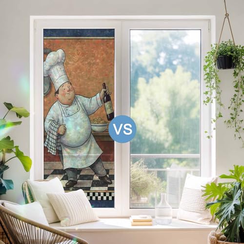 Película de ventana privacidad 3D vitral 19.6x39.3 pulg miniatura 3