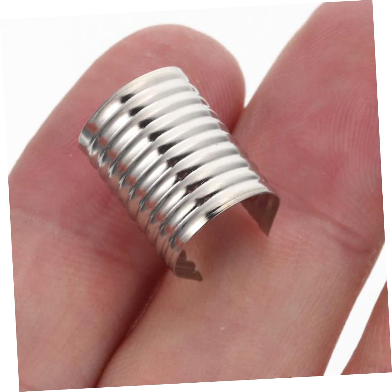 PHENOFICE 160pcs Iron Leather Cord Clips for Jewelry Making Macrame Cord Bracelet Clamps DIY Accessory Supplies