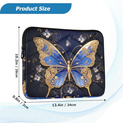 Funda para portátil 13-14 pulgadas con diseño mariposa miniatura 3