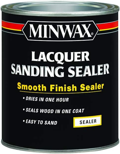 Minwax 154000000 Lacquer Sanding Sealer, Quart,Clear
