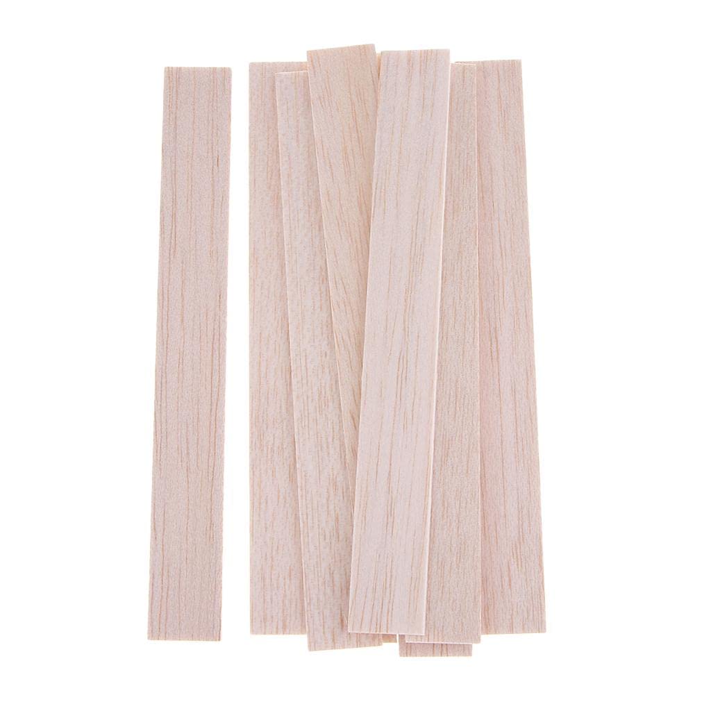 Enakshi Natural Round Balsa Wood Woodcraft Flat Sticks Dowel 10 Pieces 150mm | Crafts | Multi-Purpose Craft Supplies | Crafting Pieces | Wooden Pieces