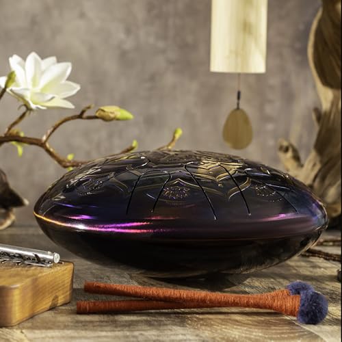 Tambor de lengua de acero 12” BUDDHA, 10 notas, A menor 432Hz miniatura 6