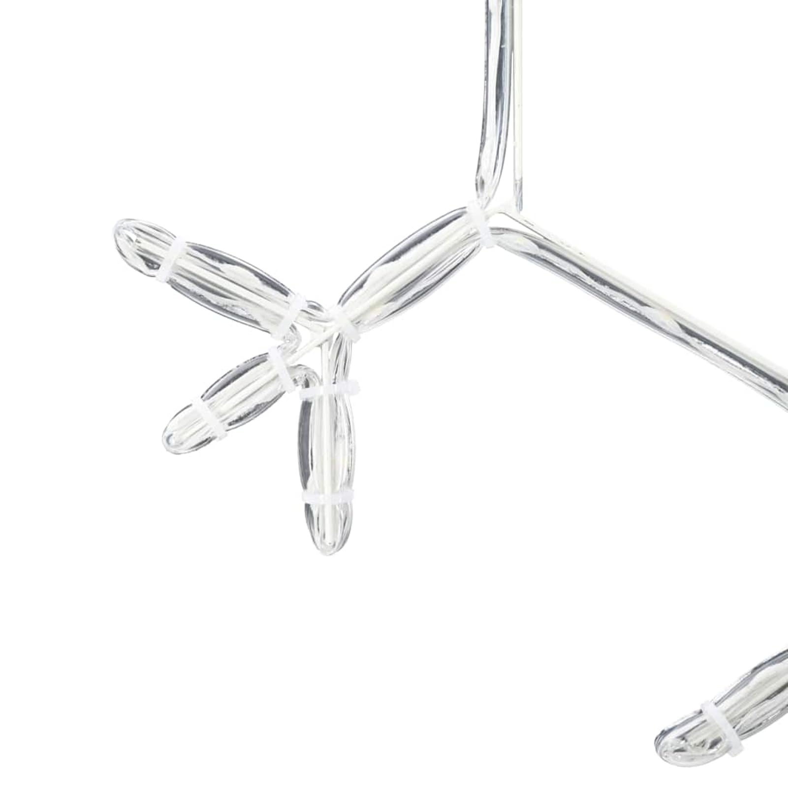 Gecheer Stella di Natale con Luci LED, Decorazione Illuminata per Casa 45x38 cm PVC, Stella Natalizia per Interni ed Esterni, Atmosfera Accogliente
