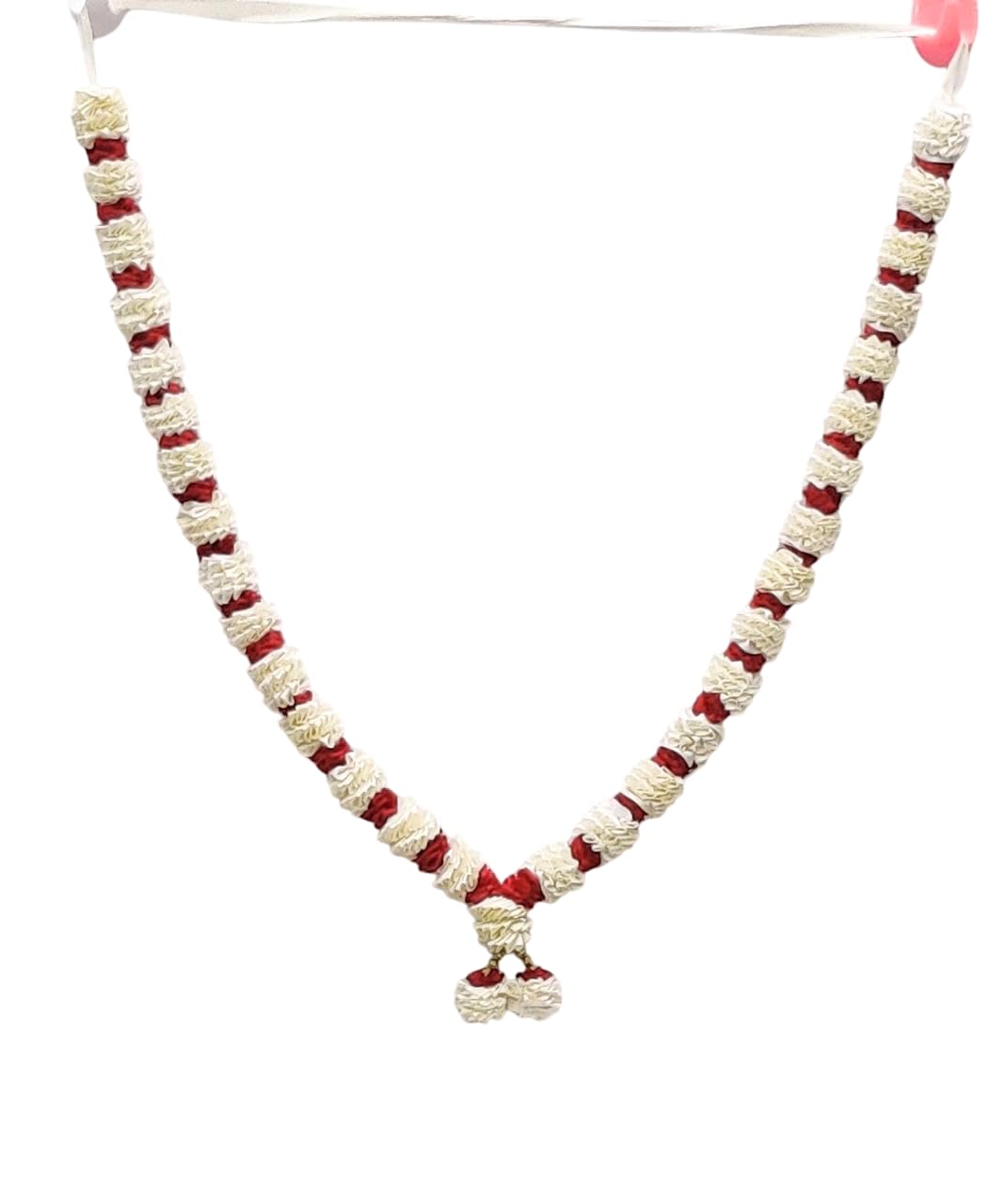 RJ Sales & Promotion closely knitted 22" inches Satin Haar (White)