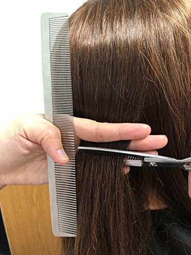 Ccbeauty Metal Professional Barber Comb Pack For Men & Women, Hairdressing Styling Salon Combs Detangler Comb With Leather Bag #TOP7