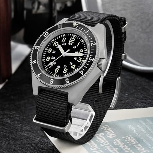 Image of watchdives VH31 Quartz Watch, WD1972 V2 Military Diver Watches Sapphire Crystal Luxury Wristwatch 200m Waterproof Watch for Men