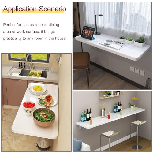 Établi pliable mural pour optimiser votre bureau ou cuisine - 8