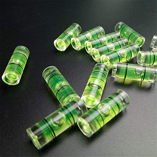 MILAEM 20pcs Transparent Column Bubble Spirit Wasserwaage Normal Messung für Compoundbogen Outdoor Jagd