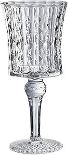 French household simple and exquisite heat-resistant glass relief retro tall champagne glass-diamond red wine glass