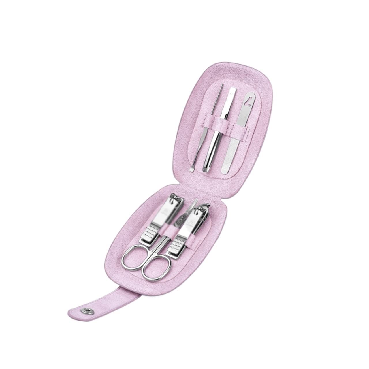 YJYJY Nail Clippers, Care Manicure Set Scissors 6 in 1 Stainless Steel Pedicure With Portable Travel Case