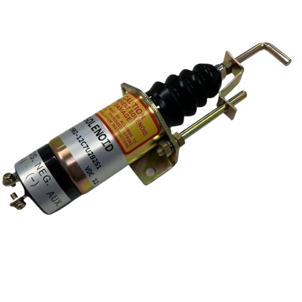 Ysaybguaf Onecolor Fuel Shut Off Solenoid 1502-12C7u2b2s1 366-07197 Sa-3405T Compatible With Diesel Engine