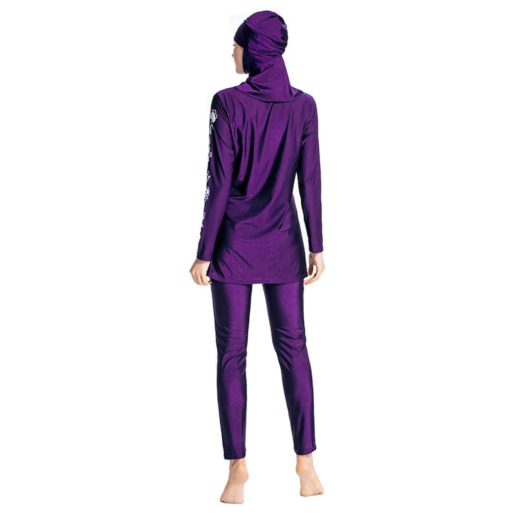 Genérico Bikini Mujer Bikini Reductor Pecho Mujer con, Traje de baño de Color, Traje Musulmana, Playa para, baño sólido, Conjunto ñ Bragas