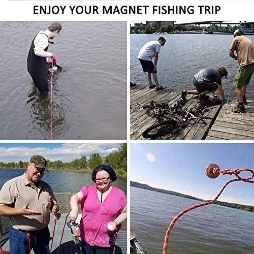 image for EVISWIY Strong Fishing Magnets Neodymium Rare Earth 180 LBS for Treasu