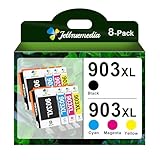 【Rendement de Page】 960 pages par cartouche d'encre noire 903XL et 825 pages par cartouche d'encre couleur 903 XL à 5 % de couverture A4