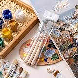 Conjunto de facas de paleta de 3 peças, suprimentos para óleo, decoração de bolo, faca de palete de aço inoxidável, espátula de arte para vários tipos de pintura, mistura de cores, manchas