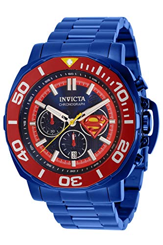 Invicta Men's DC Comics Superman 48mm Stainless Steel Blue Watch 35077 Invicta Men's DC Comics Superman 48mm Stainless Steel Blue Watch 35077