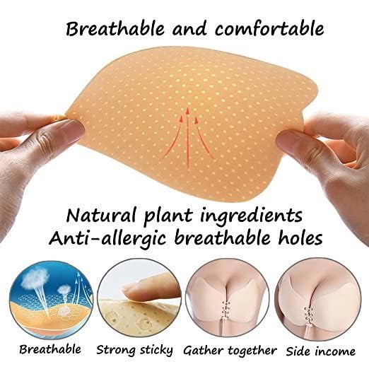 Image of Brachy Women's Silicone Padded Wire Free Push Up Bra Beige