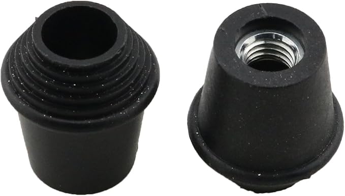 2 Piezas Pies de Goma Rosca 3/8” para Bombo miniatura 4