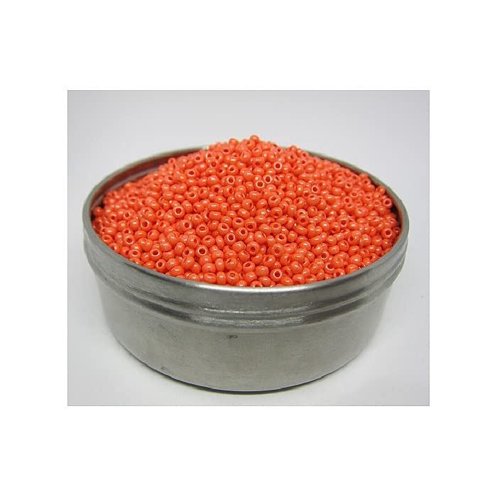 Preciosa Seed Beads 20g 6/0 (approx. 4mm) Orange (TERRA Intensive) — image 1