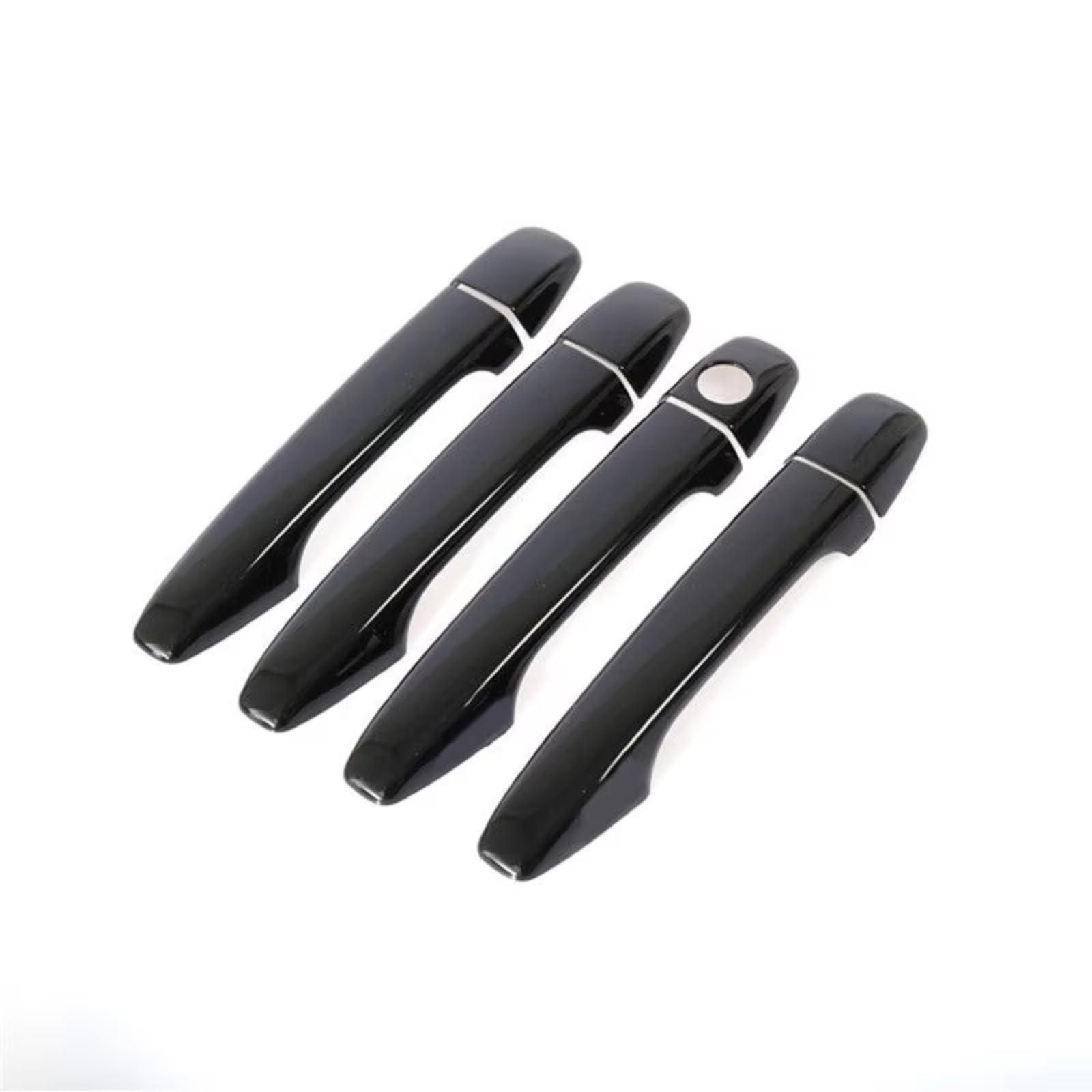 Xiaoyans No Keyless Entry Car Exterior Door Handles For Subaru For Wrx For Wrxsti 2015-2020 Glossy Black Car Door Handle Cover Pad Sticker Overlay Styling Accessories(No Keyless Entry)
