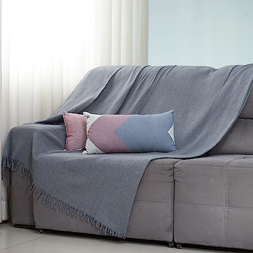 Manta Para Sofá Super King Size Gigante 4,00 X 1,80 Mtrs (Super King Chumbo)