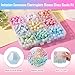 Beadthoven 648pcs 6mm Faceted Bicone Glass Beads Pastel Color Briolette Crystal Beads Small Loose AB Color Opaque Gem Spacers Bulk with Box for Bracelets Jewelry Making Necklace DIY Crafts Supplies
