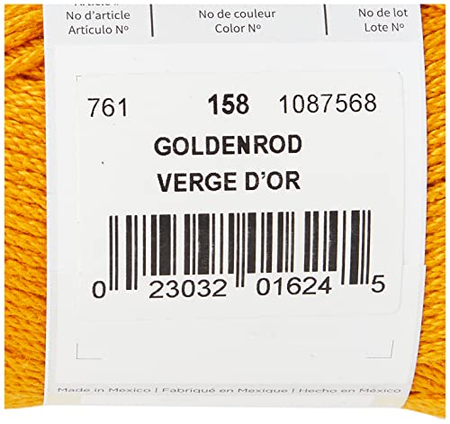 Image of Lion Brand Yarn (1 Skein) 24 /7 Cotton Yarn, Goldenrod (Pack of 2)