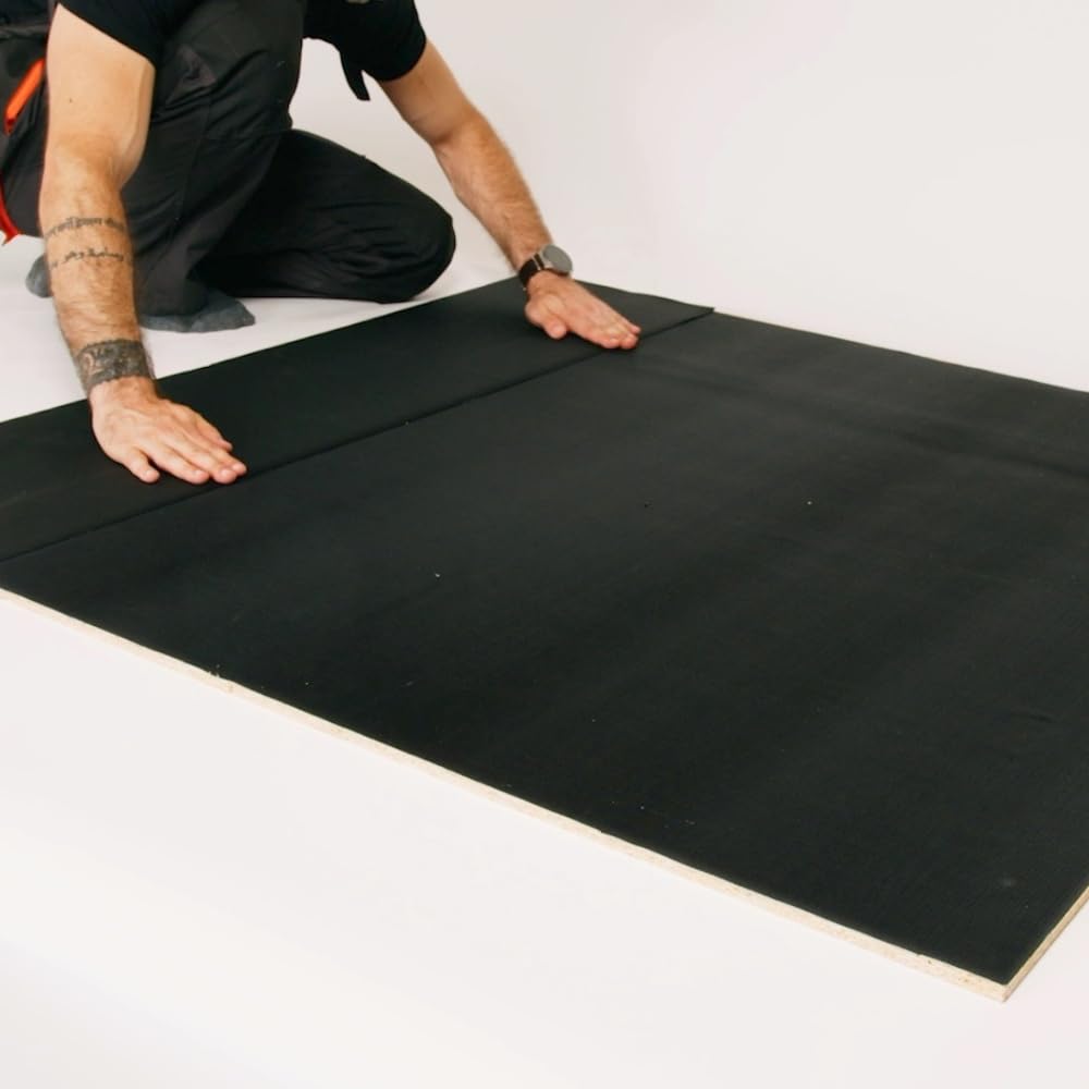 HSS EPDM Lámina autoadhesiva para techos, 5 m² KSK, para cobertizo de jardín y cochera, resistente a los rayos UV y al agua, 1,3 mm de grosor, 100 cm x 5 m, color negro