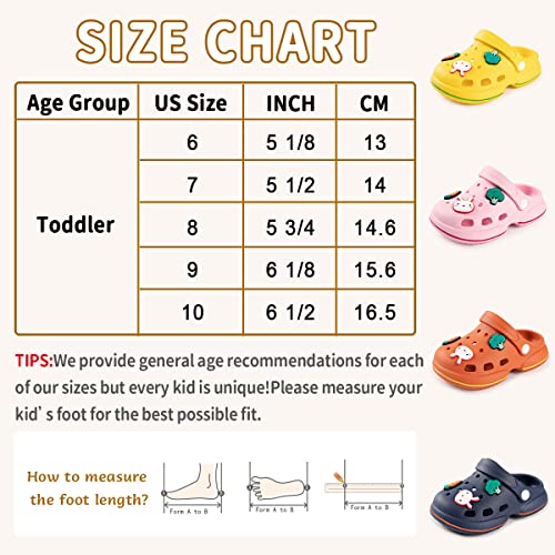 Kannior Toddler Kids Boys Girls Cute Garden Clogs Water Sandals Slip On Shoes Slipper Slides Lightweight Outdoor Summer Infant Children Beach Pool Play Shoes (Baby/Toddler Kids) #TOP5
