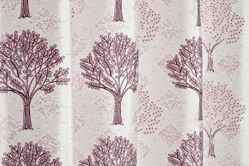 Image of Exporthub Glossy Shine 3D Floral Digital Printed Pink Colour Window Curtains 6 feet Long Set of 2 Pc, for Living Room and Bedroom (EHSPR075 64)
