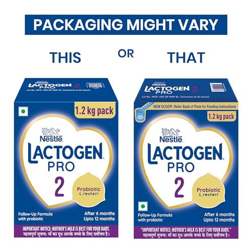 Image of Lactogen Pro 2 Powder, Follow-Up Formula with Probiotic, Infant, After 6 Months Up to 12 Months, Bag-in-Box Pack, 1.2Kg (3 Units*400g)