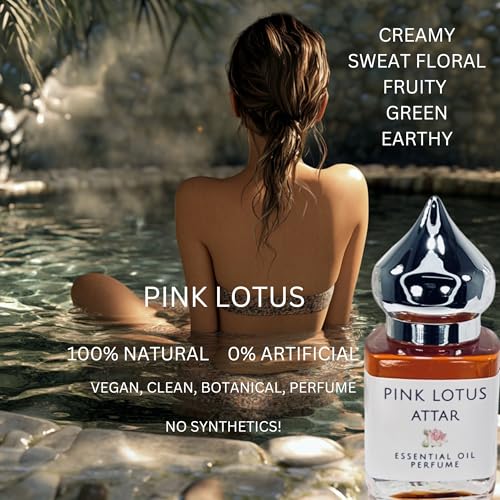 Aceite esencial Pink Lotus Attar 8 ml natural miniatura 2