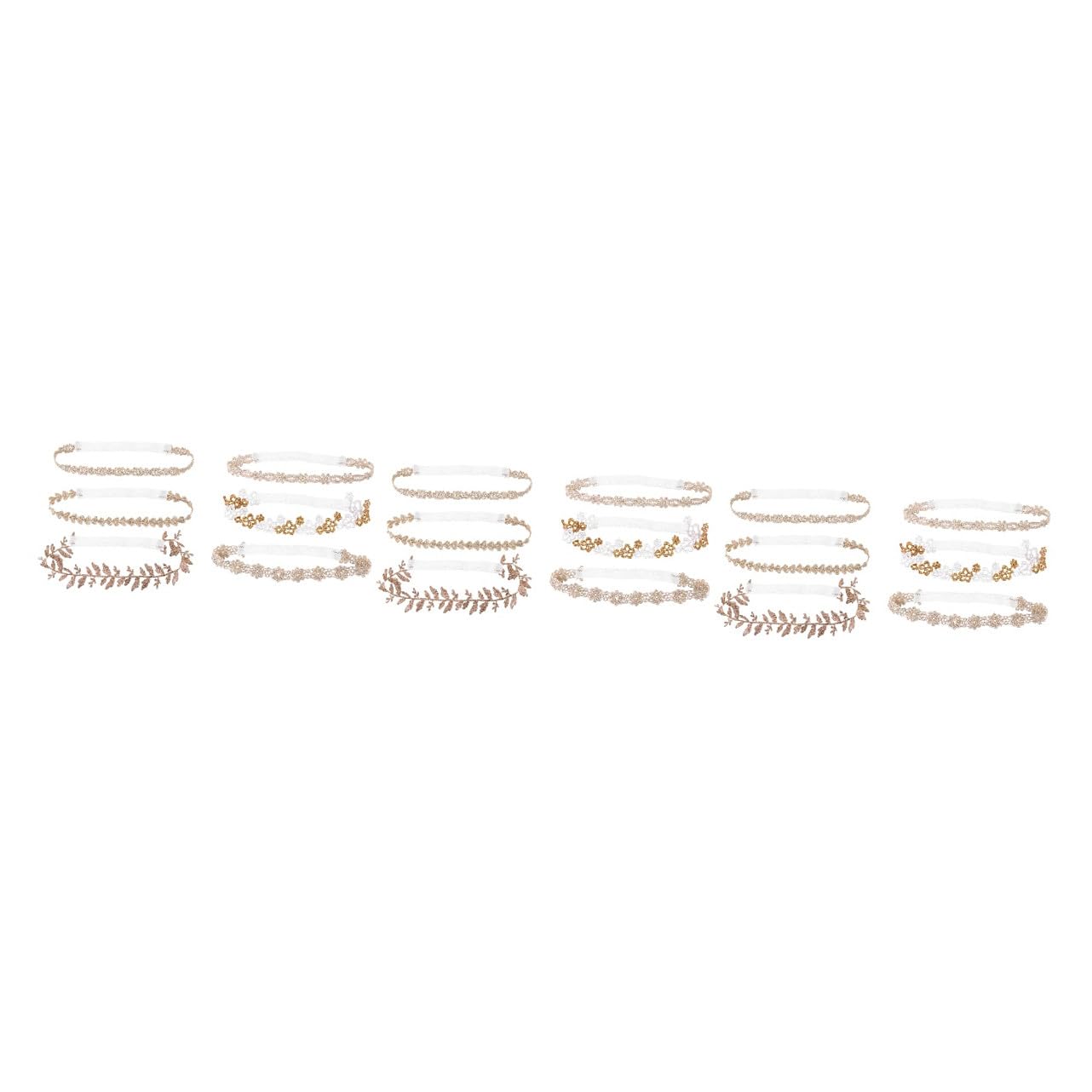 Housoutil 18piezas Para Accesorios De Cabello Encaje y Flores Adorable Para Bebés y Para Fotografía y